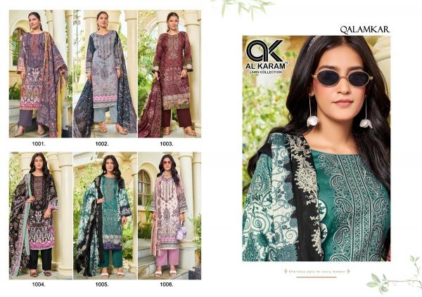 Al karam qalamkar karachi dress material wholesalers india
